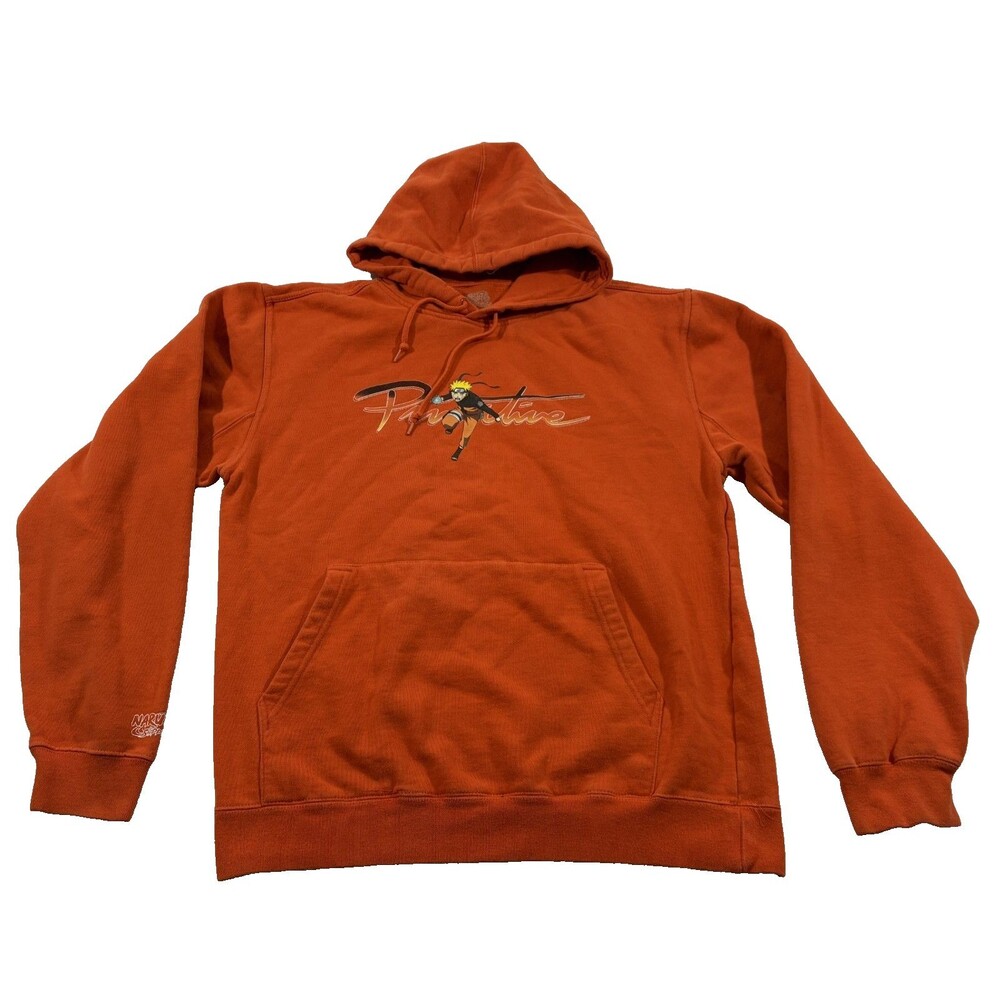 Primitive Naruto Shippuden Nuevo Orange Hooded Sweatshirt Hoodie Anime Sz M